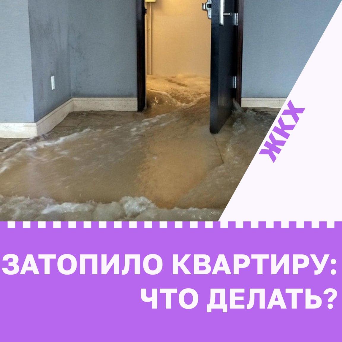 Затопило квартиру: что делать?